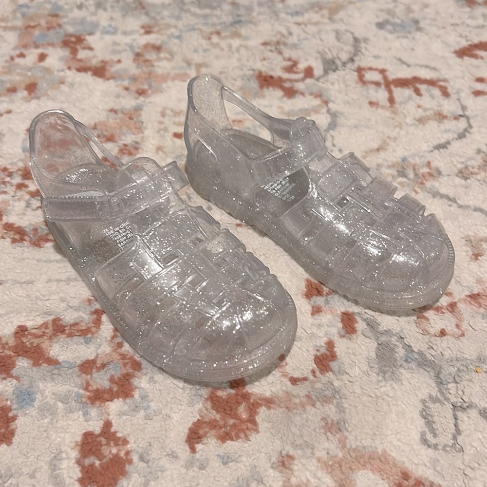 Gap Girl’s Clear Glitter Jelly Sandals